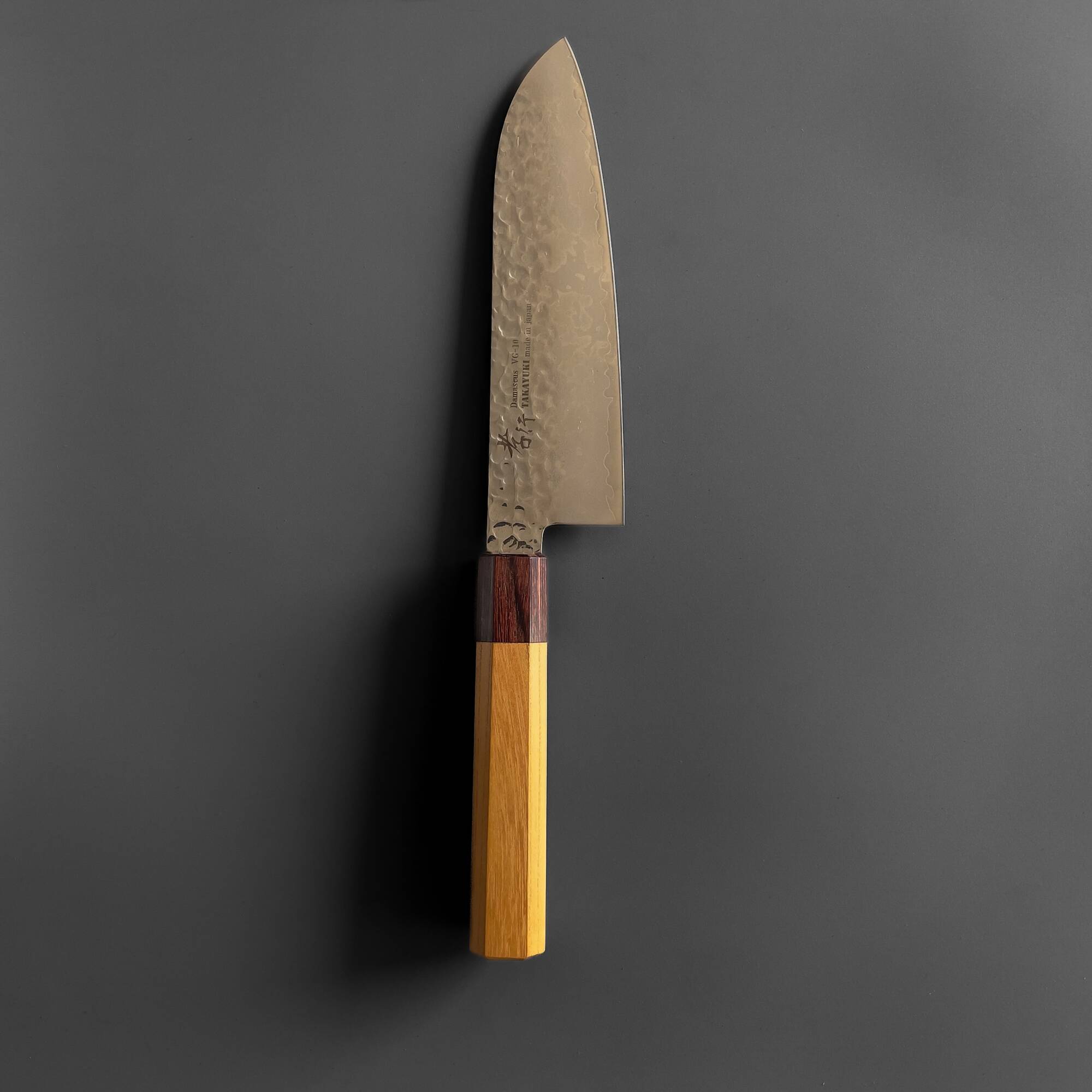 Cuchillo Santoku Sakai Takayuki 170 mm acero VG10 damasco