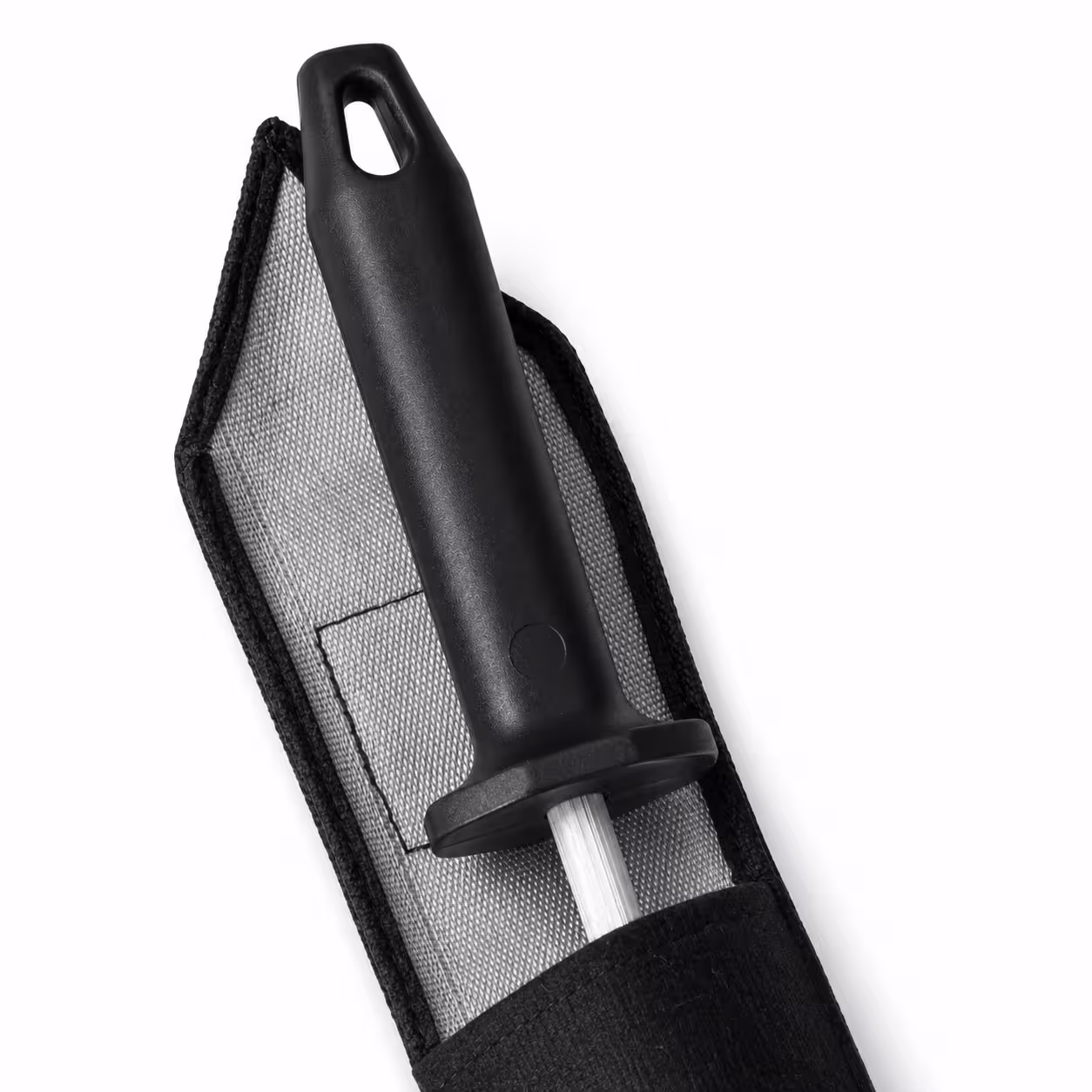 Chaira profesional de acero de 20 cm con funda de transporte TeLoAfilo