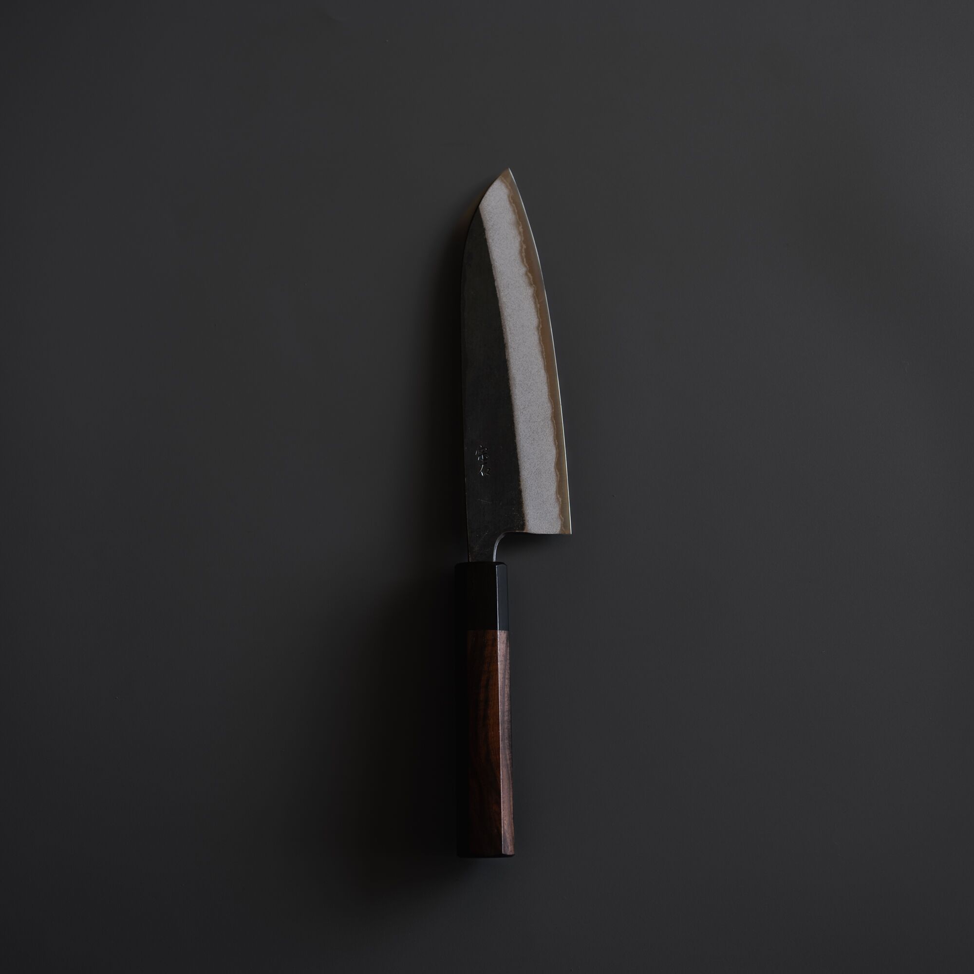 Black Santoku Muneishi Aogami#2 170mm