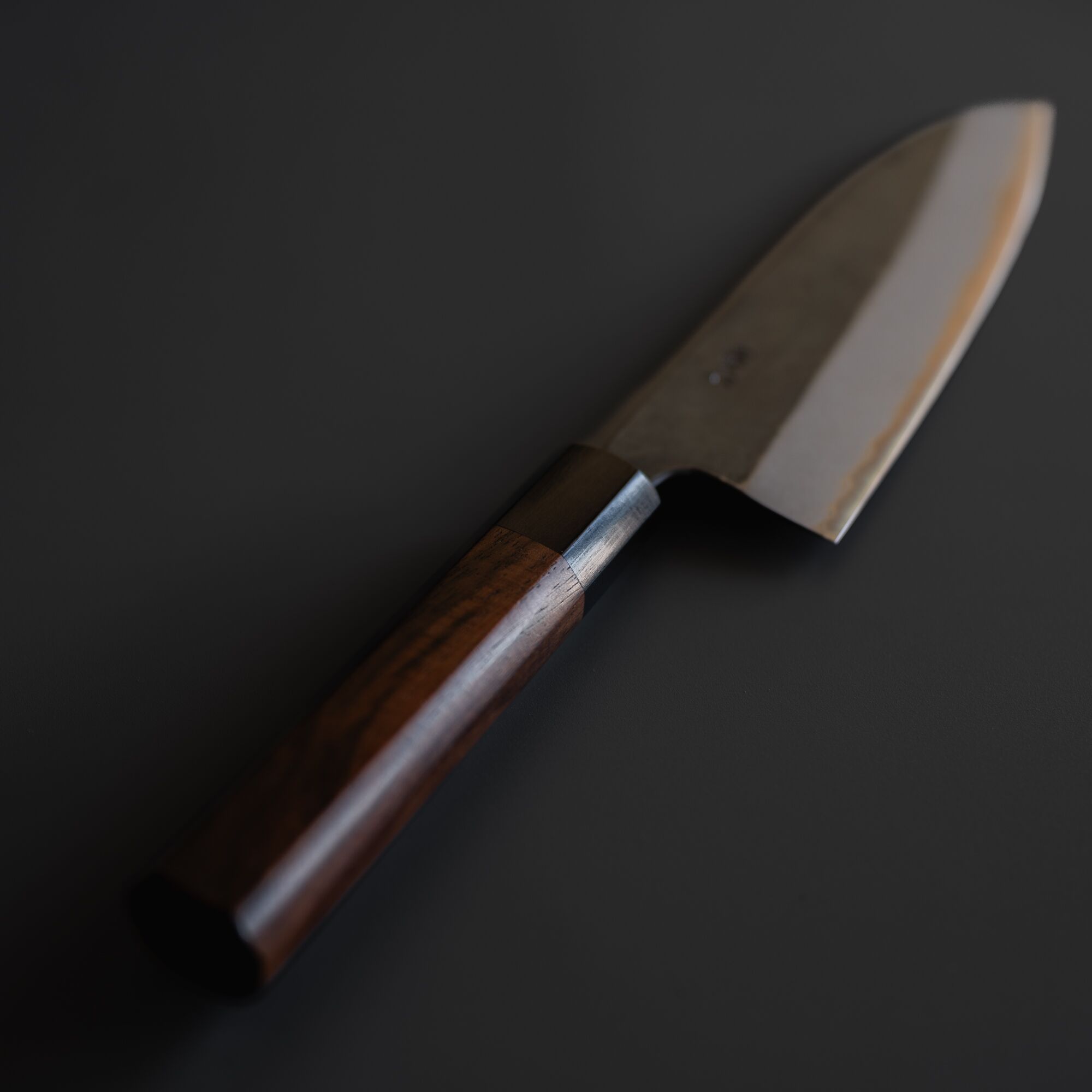 Black Santoku Muneishi Aogami#2 170mm