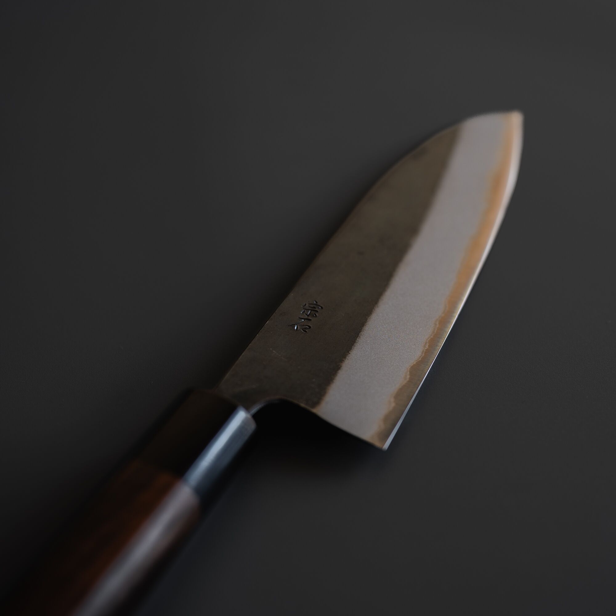 Black Santoku Muneishi Aogami#2 170mm
